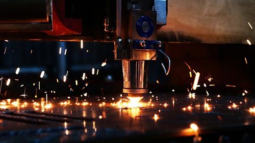Laser cutting steel panels for Charging Lockers with Storage body construction